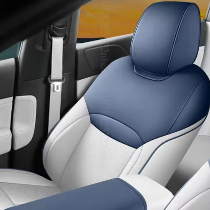 Housses de siège pour 5 sièges en cuir premium – Ensemble complet sur mesure pour Xpeng G6 (2024–2025)
